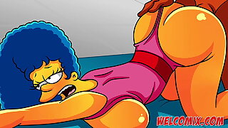 derriere on the nape project! Big derriere and hot MILF! The Simpsons Simptoons